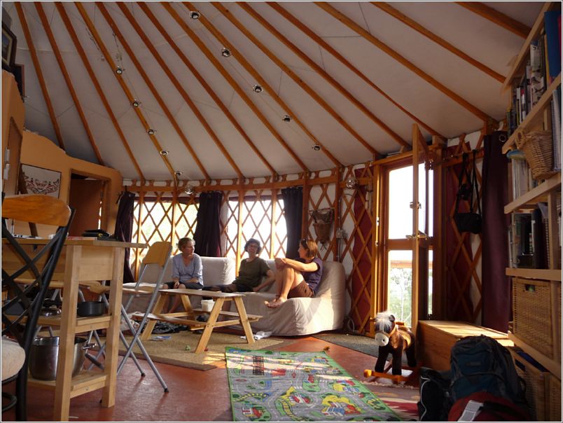 Yurt, interior