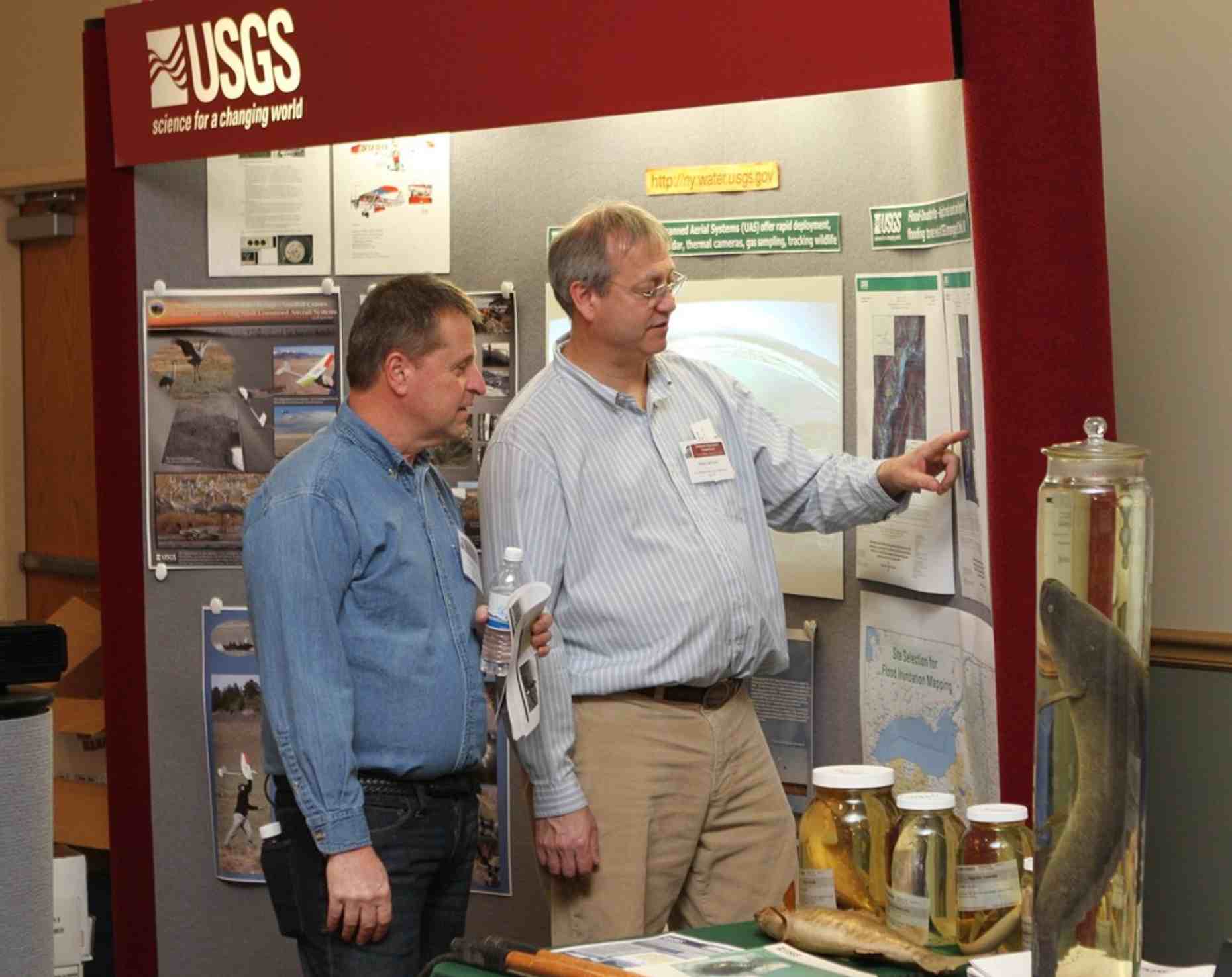 USGS display at Mohawk Watershed Symposium