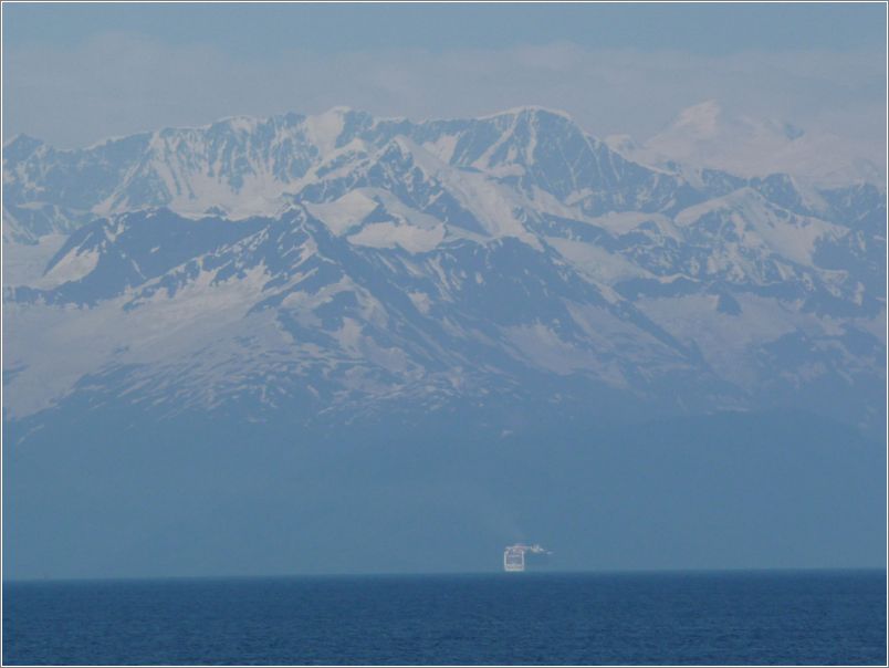 Cruise ship in Prince William Sound