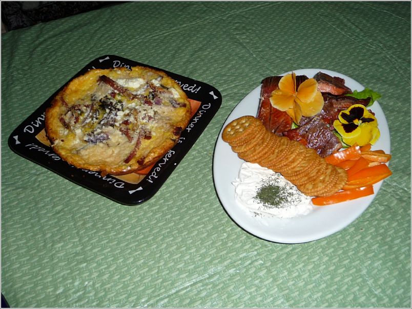 Evening snack, prepared by Mike and Kris