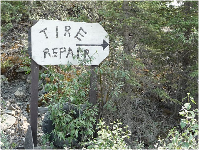 First sign greeting visitors to McCarthy
