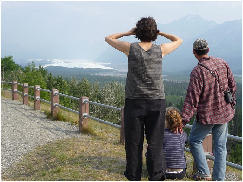Viewing Matanuska Glacier